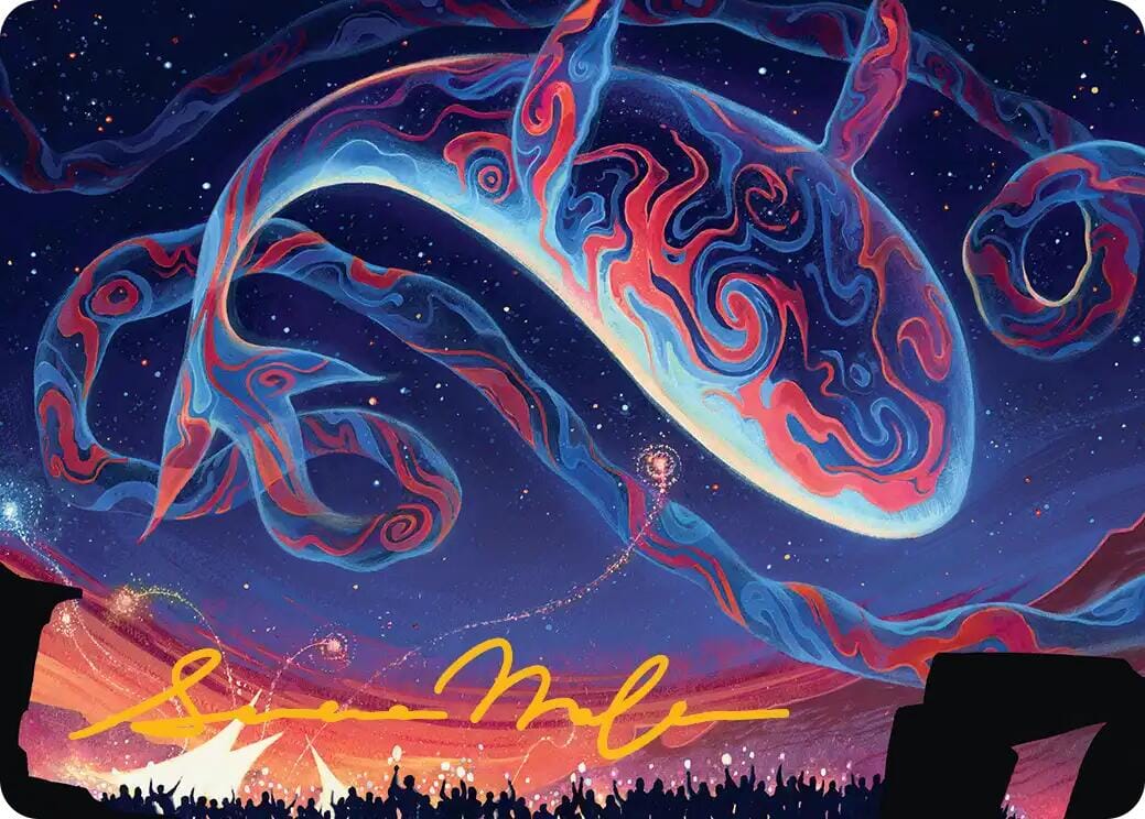 Spectacular Skywhale Art Card (Gold-Stamped Signature) [Secrets of Strixhaven Art Series] MTG Single Magic: The Gathering  | Multizone: Comics And Games