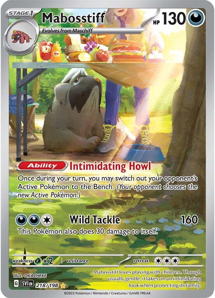 Mabosstiff (218/198) [Scarlet & Violet: Base Set] Pokemon Single Pokémon  | Multizone: Comics And Games