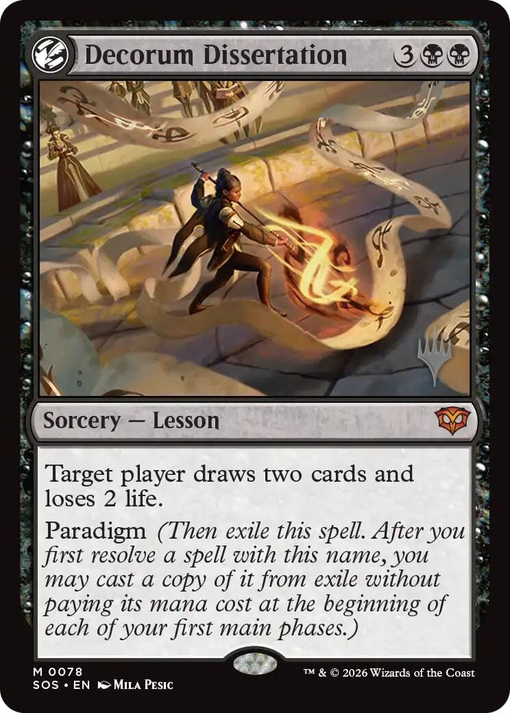 Decorum Dissertation [Secrets of Strixhaven Promos] MTG Single Magic: The Gathering  | Multizone: Comics And Games