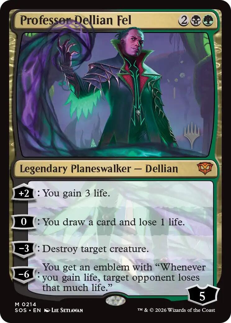 Professor Dellian Fel [Secrets of Strixhaven Promos] MTG Single Magic: The Gathering  | Multizone: Comics And Games