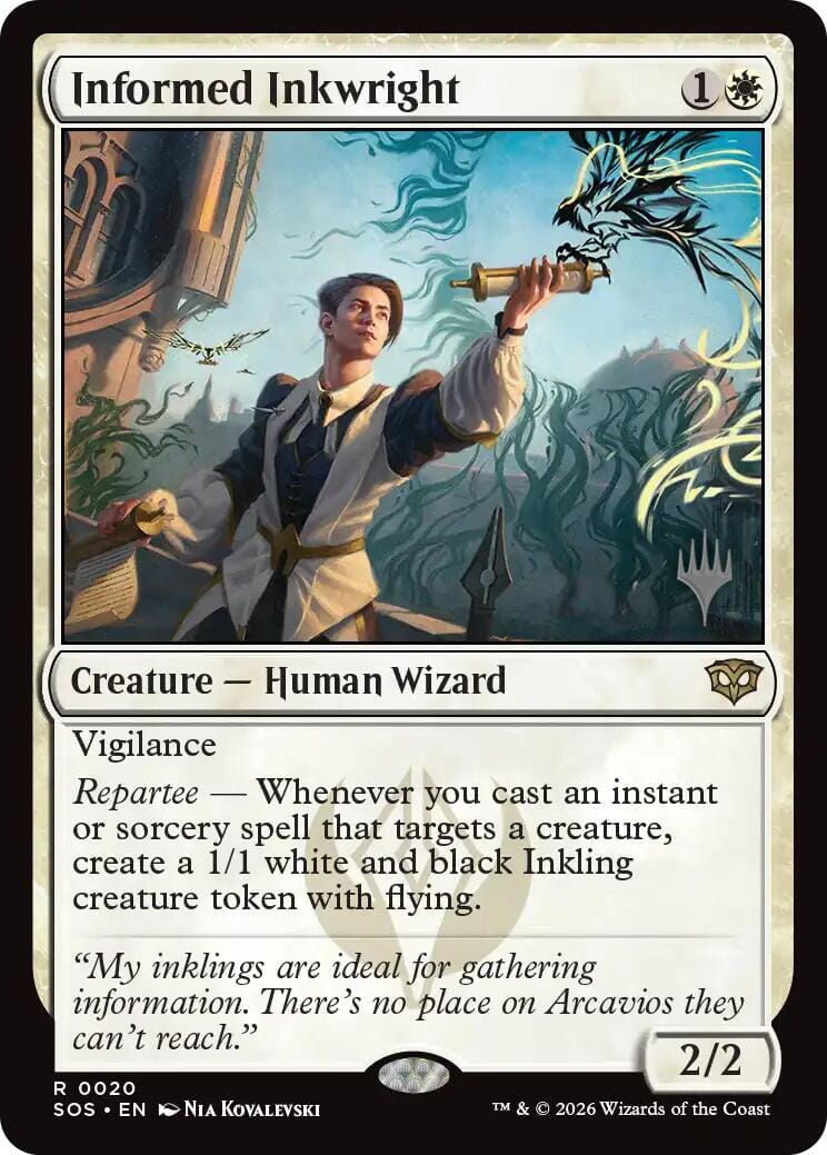 Informed Inkwright [Secrets of Strixhaven Promos] MTG Single Magic: The Gathering  | Multizone: Comics And Games