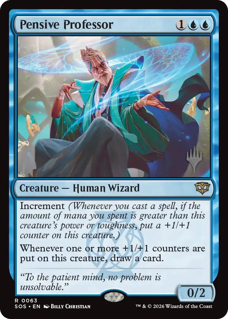 Pensive Professor [Secrets of Strixhaven Promos] MTG Single Magic: The Gathering  | Multizone: Comics And Games
