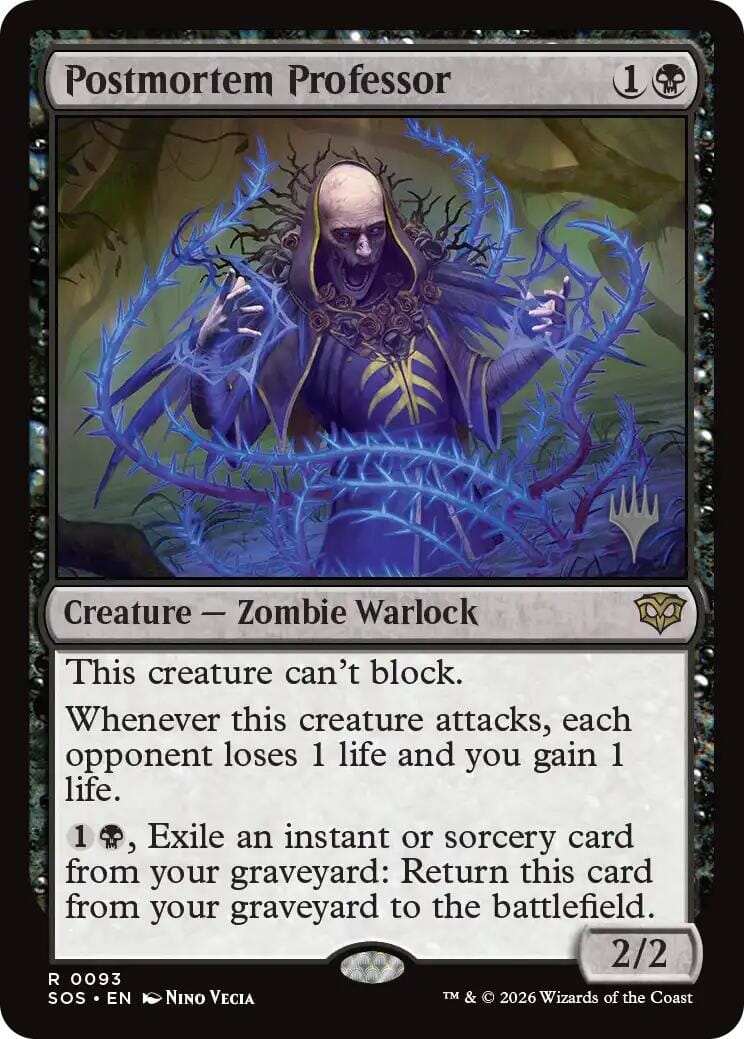 Postmortem Professor [Secrets of Strixhaven Promos] MTG Single Magic: The Gathering  | Multizone: Comics And Games