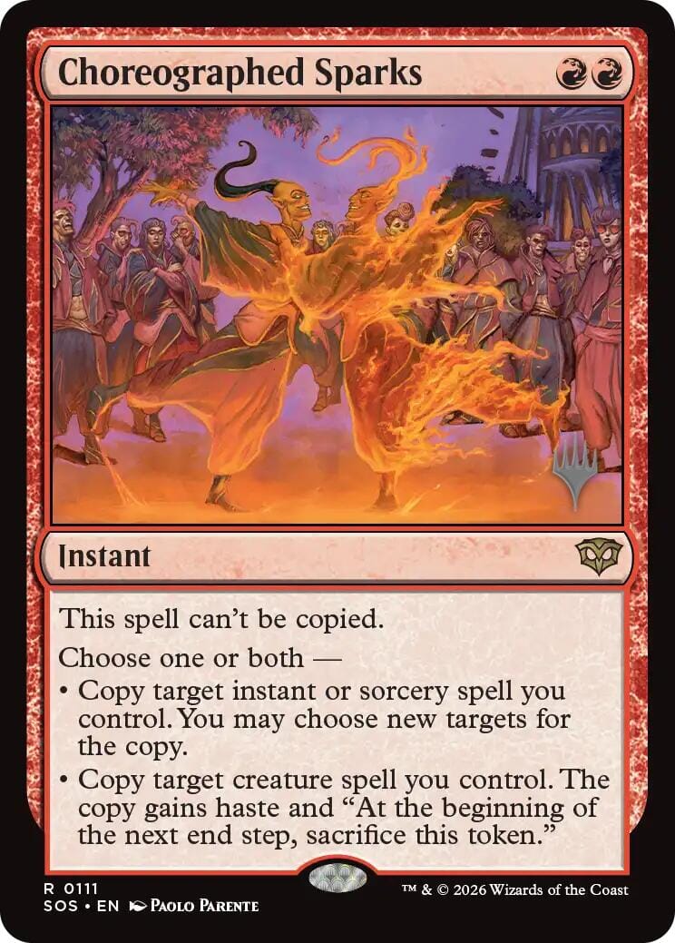 Choreographed Sparks [Secrets of Strixhaven Promos] MTG Single Magic: The Gathering  | Multizone: Comics And Games
