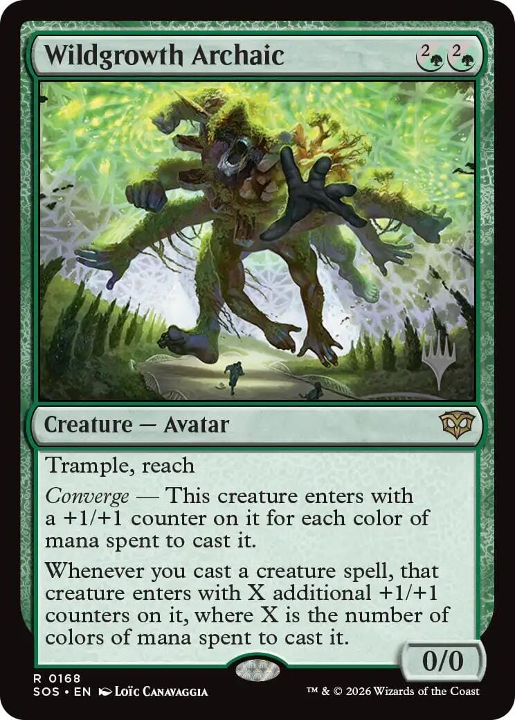 Wildgrowth Archaic [Secrets of Strixhaven Promos] MTG Single Magic: The Gathering  | Multizone: Comics And Games