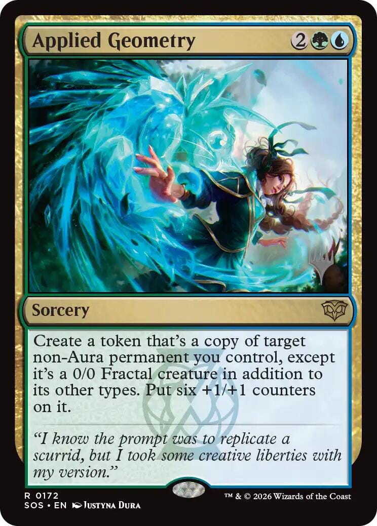 Applied Geometry [Secrets of Strixhaven Promos] MTG Single Magic: The Gathering  | Multizone: Comics And Games