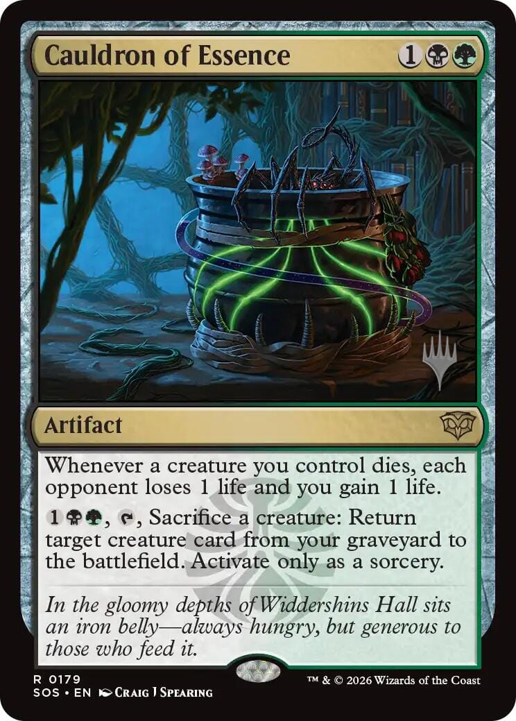 Cauldron of Essence [Secrets of Strixhaven Promos] MTG Single Magic: The Gathering  | Multizone: Comics And Games