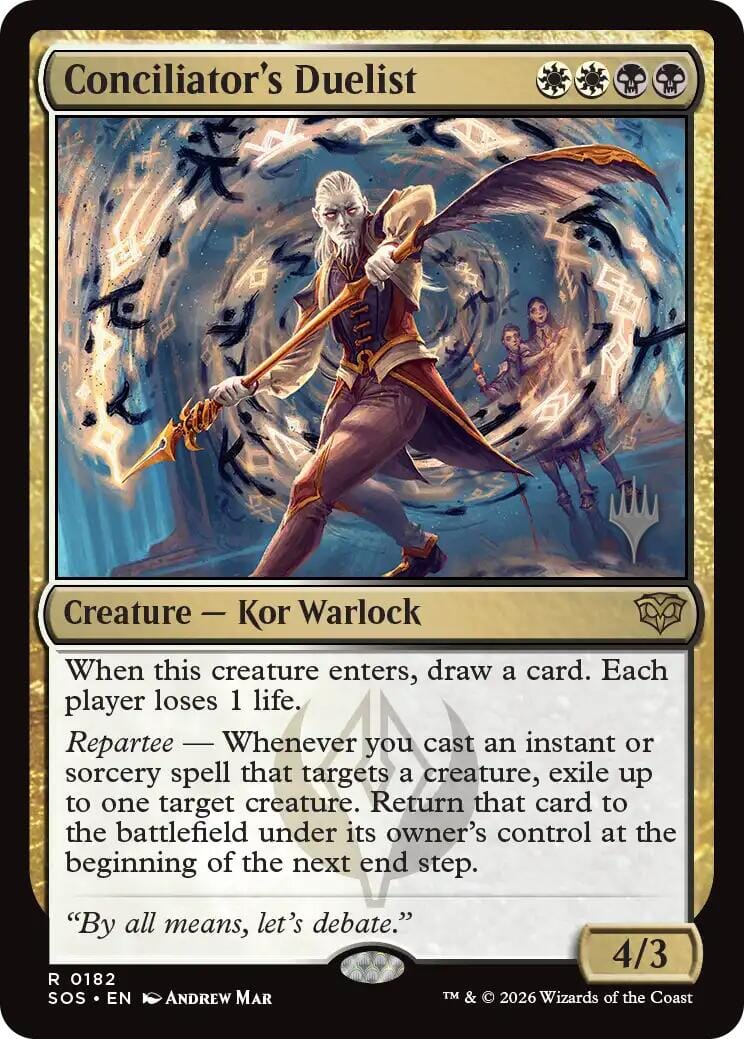Conciliator's Duelist [Secrets of Strixhaven Promos] MTG Single Magic: The Gathering  | Multizone: Comics And Games