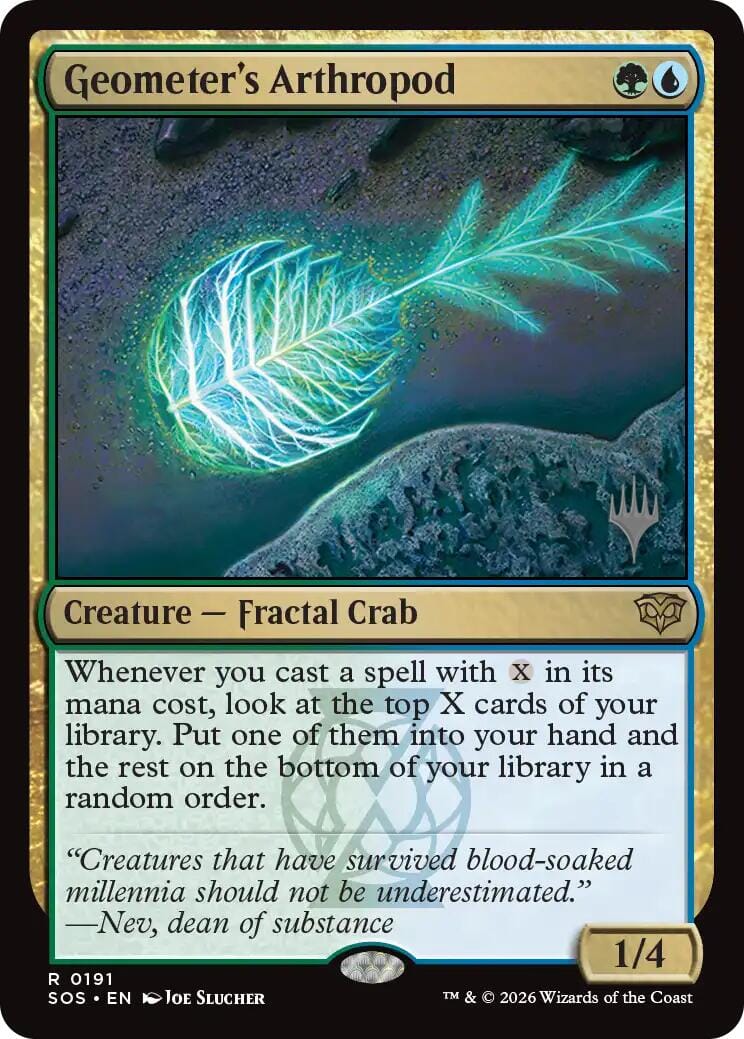 Geometer's Arthropod [Secrets of Strixhaven Promos] MTG Single Magic: The Gathering  | Multizone: Comics And Games