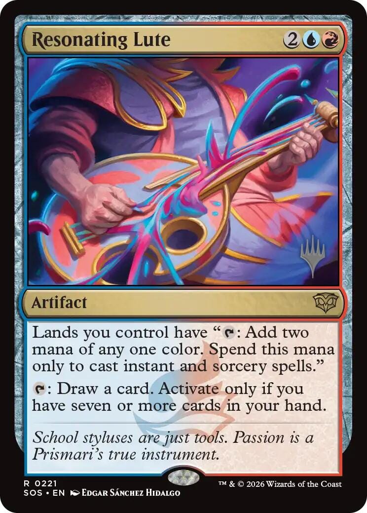 Resonating Lute [Secrets of Strixhaven Promos] MTG Single Magic: The Gathering  | Multizone: Comics And Games