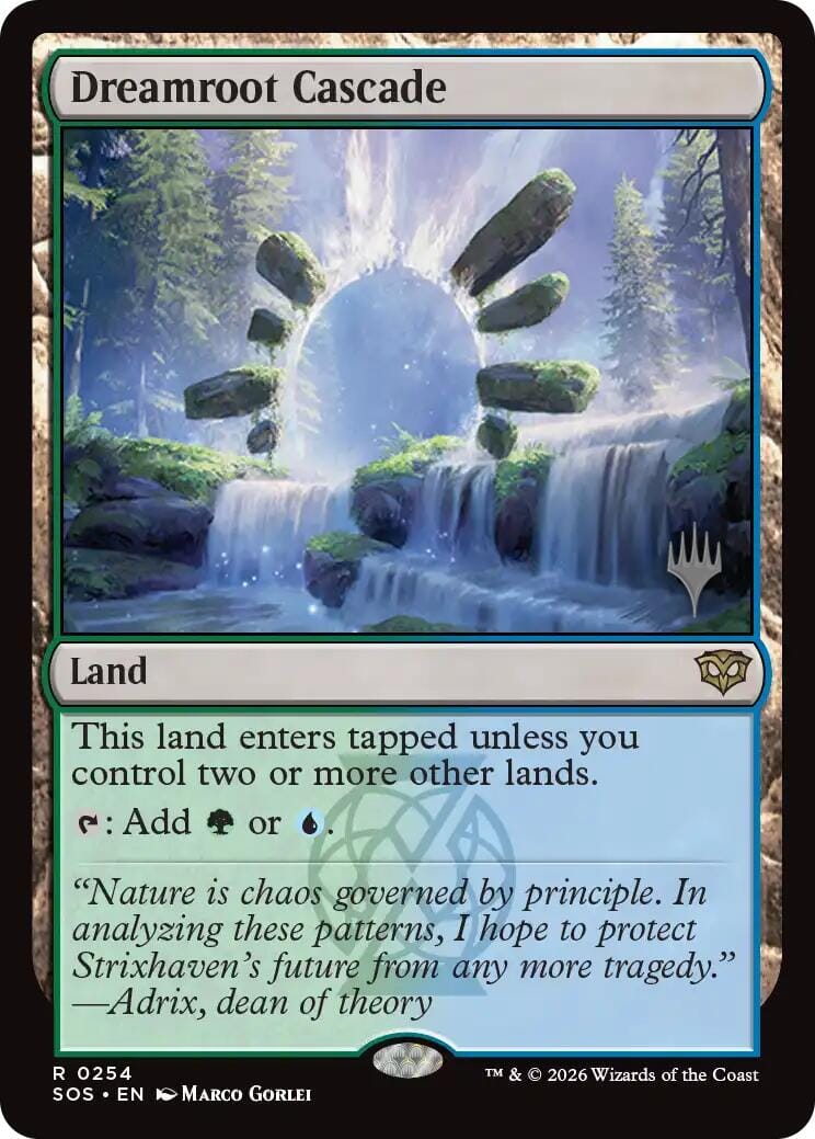 Dreamroot Cascade [Secrets of Strixhaven Promos] MTG Single Magic: The Gathering  | Multizone: Comics And Games
