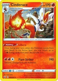 Cinderace (034/202) (Cosmos Holo) [Sword & Shield: Base Set] Pokemon Single Pokémon  | Multizone: Comics And Games