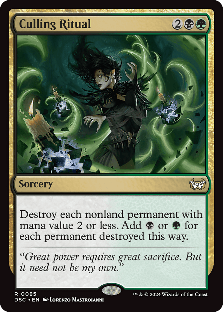 Culling Ritual [Duskmourn: House of Horror Commander] MTG Single Magic: The Gathering  | Multizone: Comics And Games