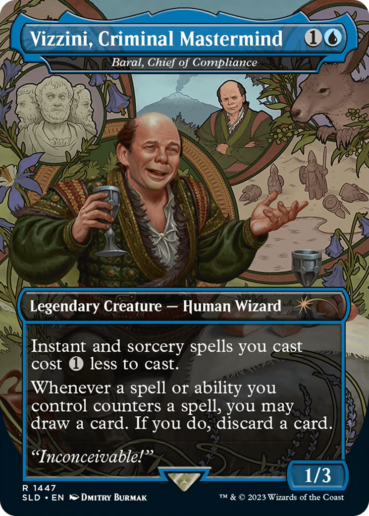 Vizzini, Criminal Mastermind - Baral, Chief of Compliance [Secret Lair Drop Series] MTG Single Magic: The Gathering  | Multizone: Comics And Games