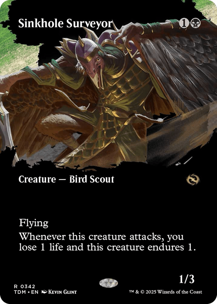 Sinkhole Surveyor (Borderless) [Tarkir: Dragonstorm] MTG Single Magic: The Gathering  | Multizone: Comics And Games