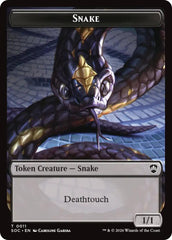 Snake // Zombie Double-Sided Token [Secrets of Strixhaven Commander Tokens] MTG Single Magic: The Gathering  | Multizone: Comics And Games