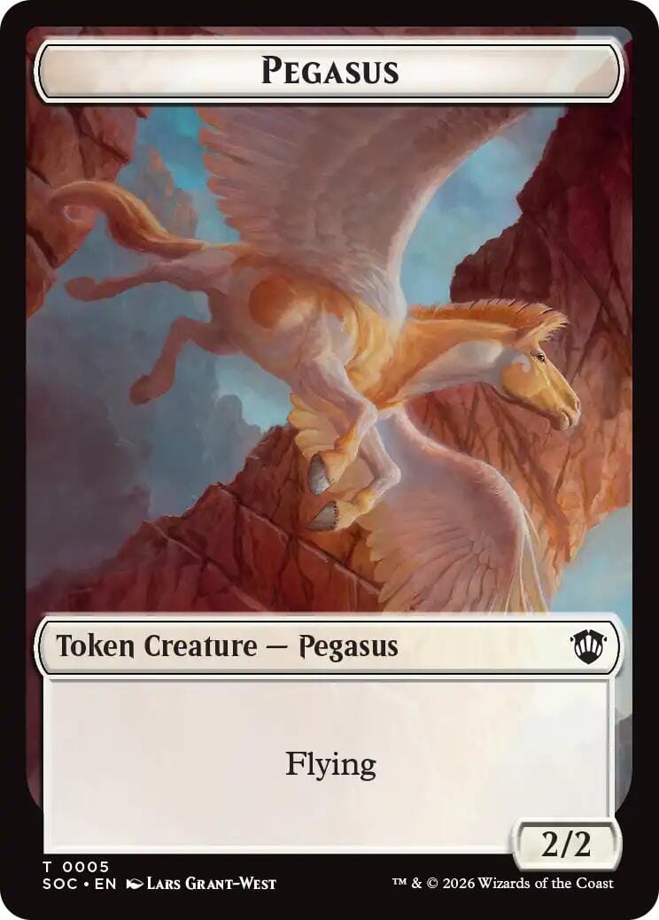Pegasus // Inkling (0022) Double-Sided Token [Secrets of Strixhaven Commander Tokens] MTG Single Magic: The Gathering  | Multizone: Comics And Games