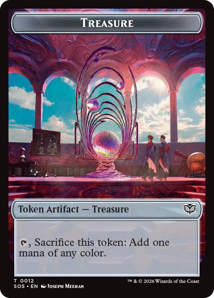 Elemental (0020) // Treasure Double-Sided Token [Secrets of Strixhaven Commander Tokens] MTG Single Magic: The Gathering  | Multizone: Comics And Games