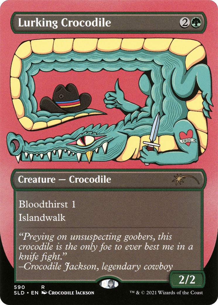Lurking Crocodile [Secret Lair Drop Promos] MTG Single Magic: The Gathering  | Multizone: Comics And Games