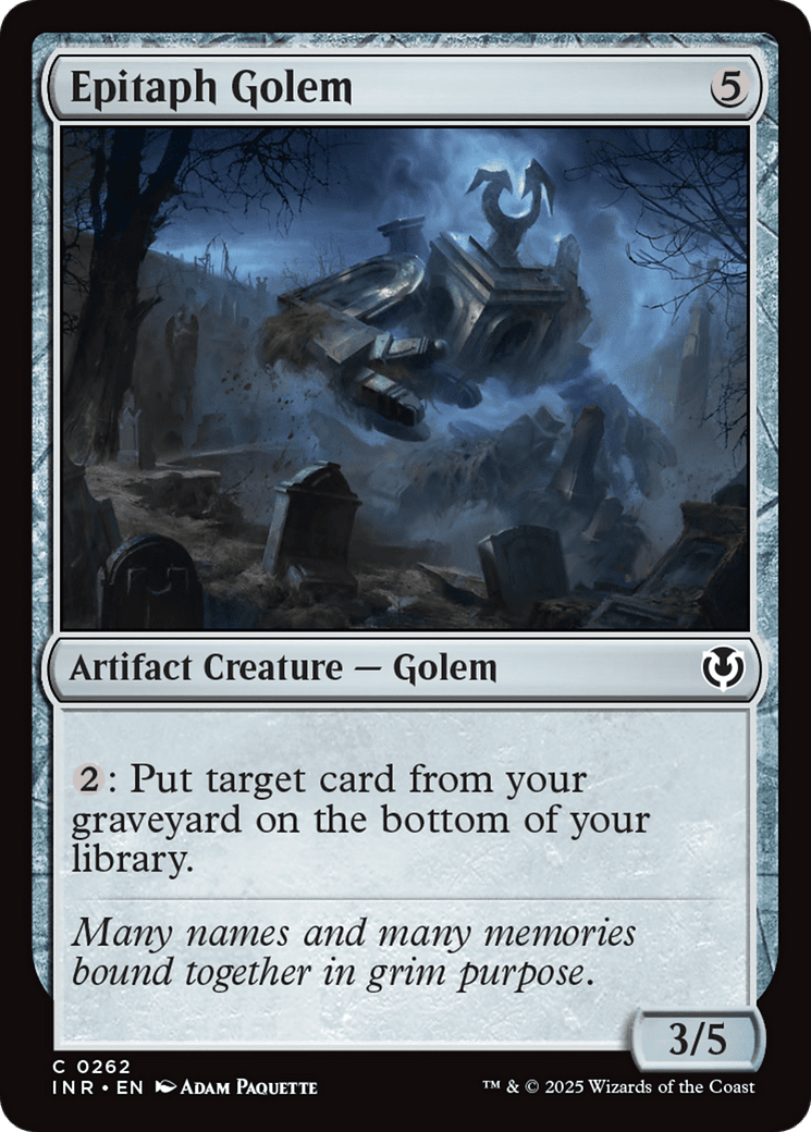 Epitaph Golem [Innistrad Remastered] MTG Single Magic: The Gathering  | Multizone: Comics And Games
