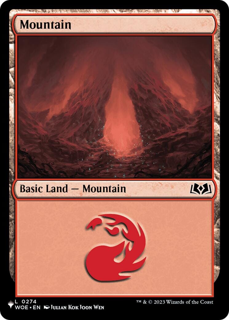 Mountain (0274) (WOE) [The List] MTG Single Magic: The Gathering  | Multizone: Comics And Games