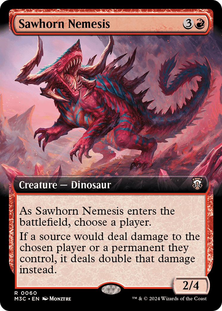 Sawhorn Nemesis (Extended Art) [Modern Horizons 3 Commander] MTG Single Magic: The Gathering  | Multizone: Comics And Games