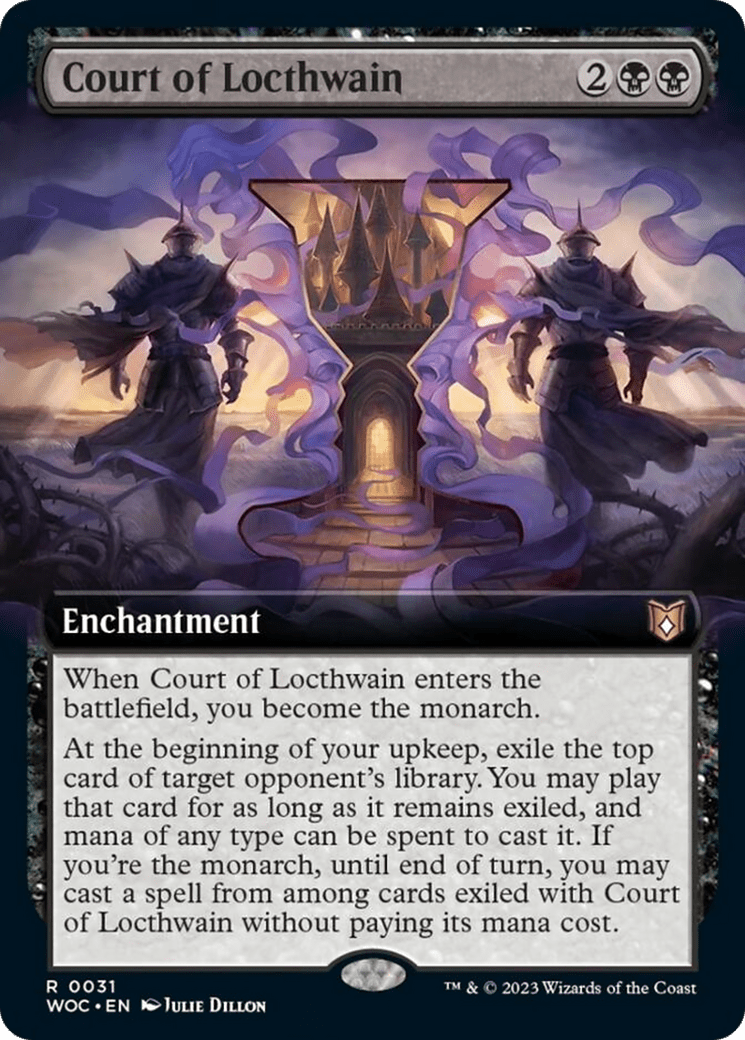Court of Locthwain (Extended Art) [Wilds of Eldraine Commander] MTG Single Magic: The Gathering  | Multizone: Comics And Games