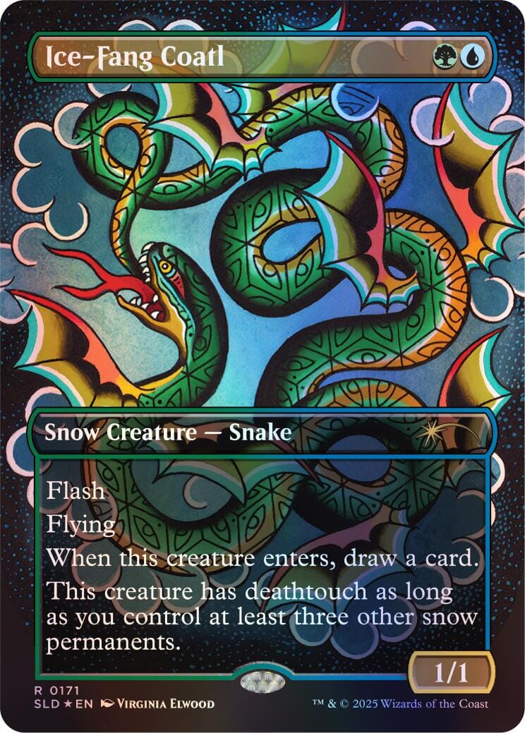 Ice-Fang Coatl (0171) (Rainbow Foil) [Secret Lair Drop Series] MTG Single Magic: The Gathering  | Multizone: Comics And Games