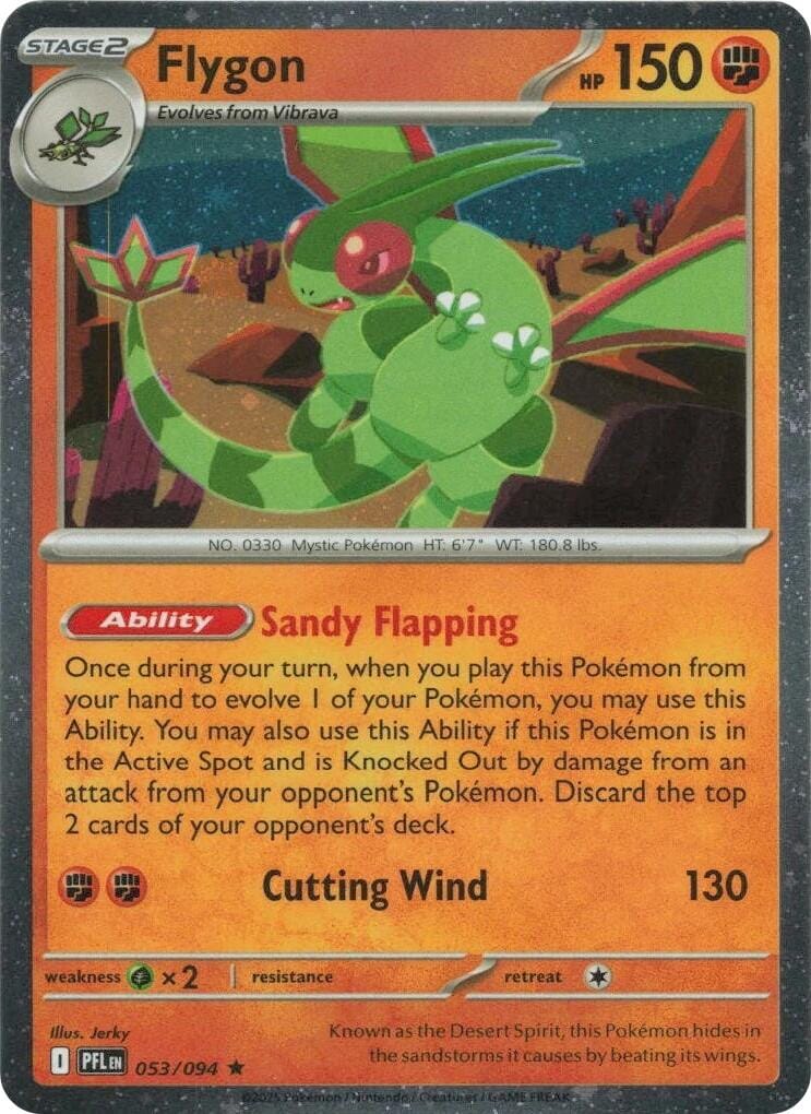 Flygon (053/094) (Cosmos Holo) [Mega Evolution: Phantasmal Flames] Pokemon Single Pokémon  | Multizone: Comics And Games