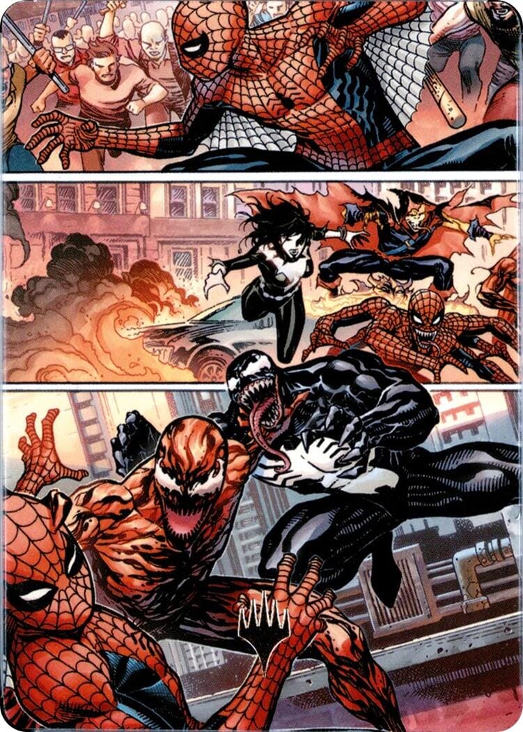 Maximum Carnage Art Card (Gold-Stamped Planeswalker Symbol) [Marvel's Spider-Man Art Series] MTG Single Magic: The Gathering  | Multizone: Comics And Games