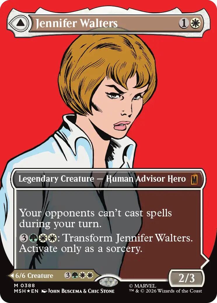 Jennifer Walters // The Sensational She-Hulk (Borderless) (0388) [Marvel Super Heroes] MTG Single Magic: The Gathering  | Multizone: Comics And Games