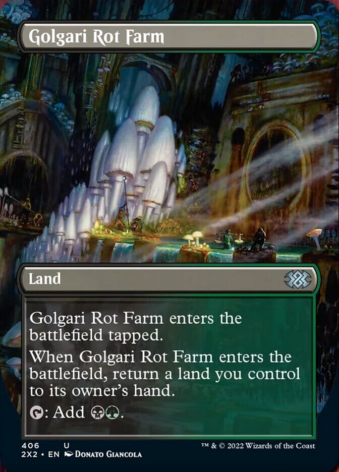 Golgari Rot Farm (Borderless Alternate Art) [Double Masters 2022] MTG Single Magic: The Gathering  | Multizone: Comics And Games