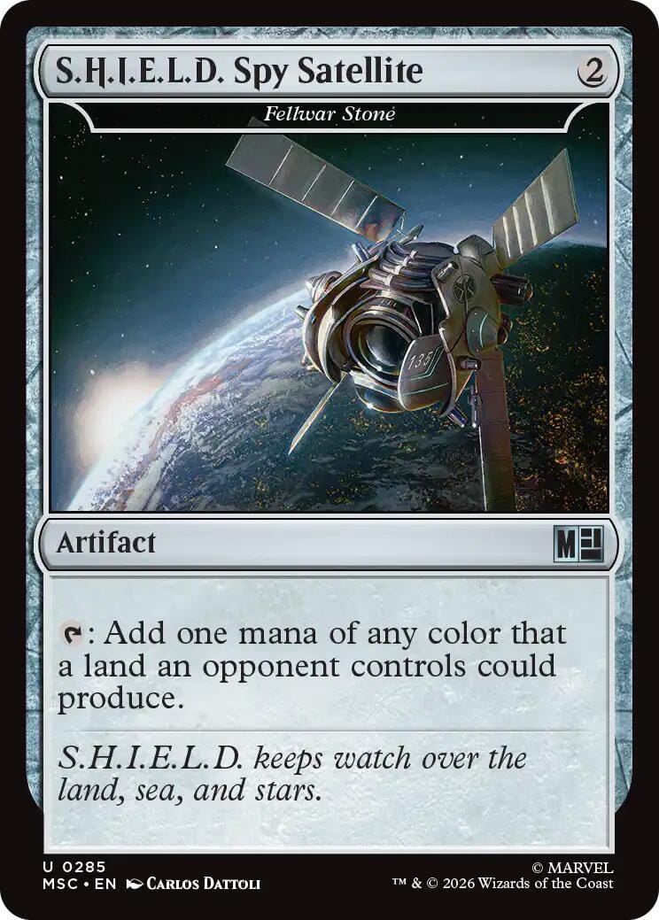 S.H.I.E.L.D. Spy Satellite - Fellwar Stone [Marvel Super Heroes Commander] MTG Single Magic: The Gathering  | Multizone: Comics And Games