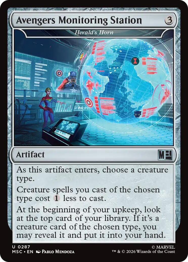 Avengers Monitoring Station - Herald's Horn [Marvel Super Heroes Commander] MTG Single Magic: The Gathering  | Multizone: Comics And Games