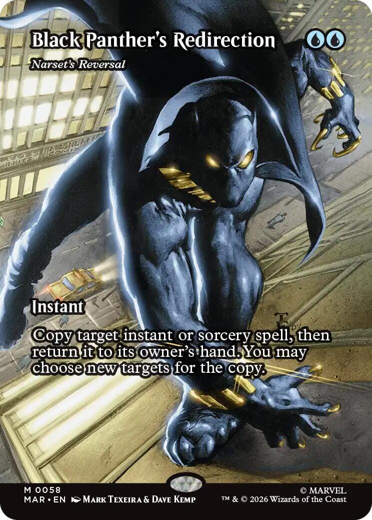 Black Panther's Redirection - Narset's Reversal (Borderless) [Marvel Universe: Eternal-Legal] | Multizone: Comics And Games