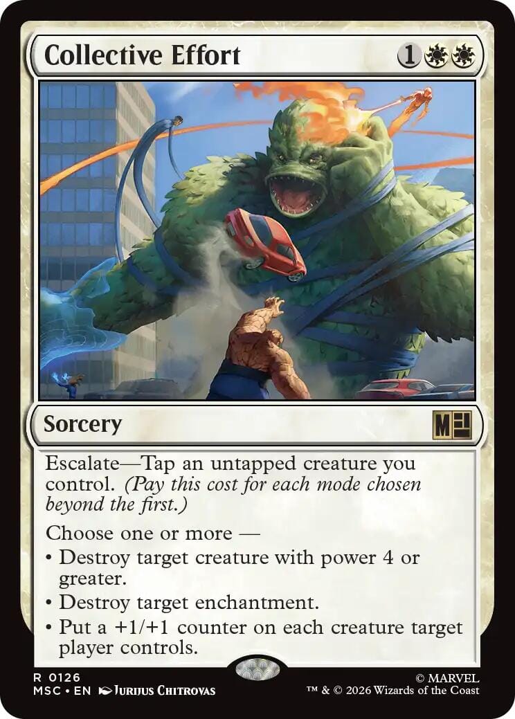 Collective Effort [Marvel Super Heroes Commander] MTG Single Magic: The Gathering  | Multizone: Comics And Games