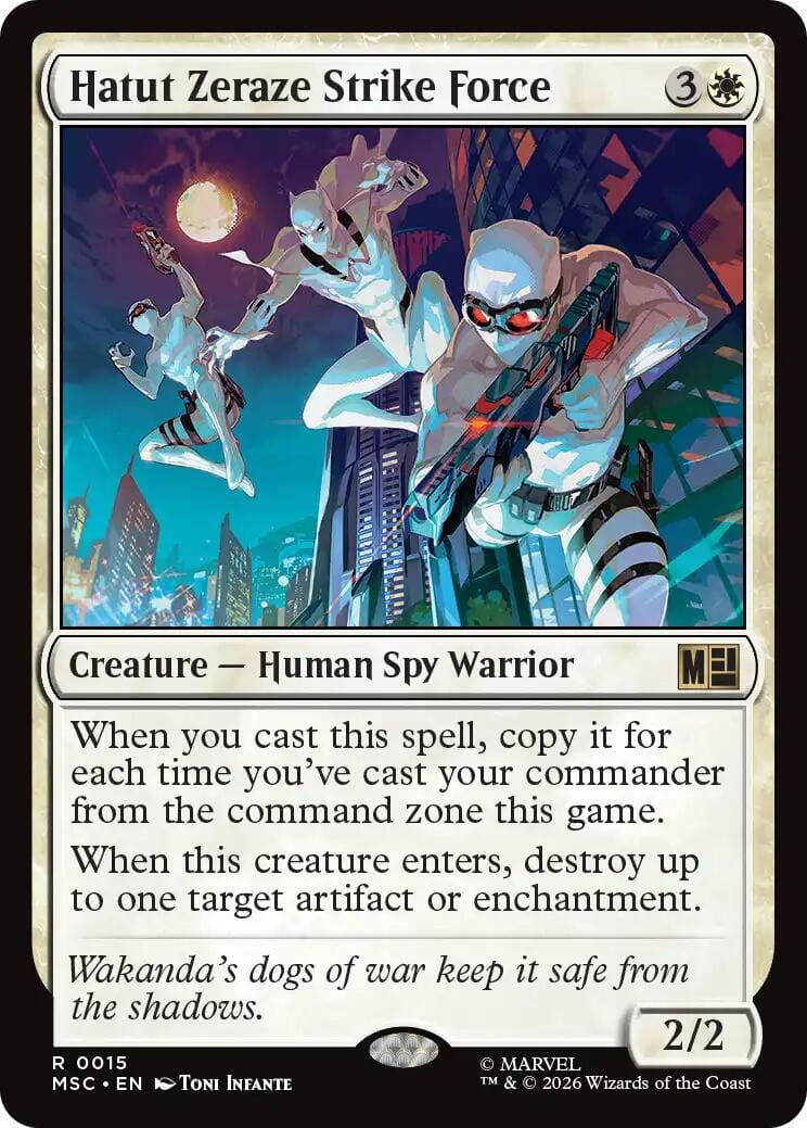 Hatut Zeraze Strike Force (Surge Foil) [Marvel Super Heroes Commander] MTG Single Magic: The Gathering  | Multizone: Comics And Games