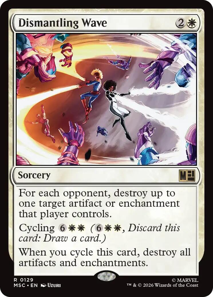 Dismantling Wave (Surge Foil) [Marvel Super Heroes Commander] MTG Single Magic: The Gathering  | Multizone: Comics And Games