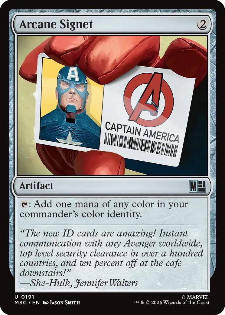 Arcane Signet (0191) (Surge Foil) [Marvel Super Heroes Commander] MTG Single Magic: The Gathering  | Multizone: Comics And Games