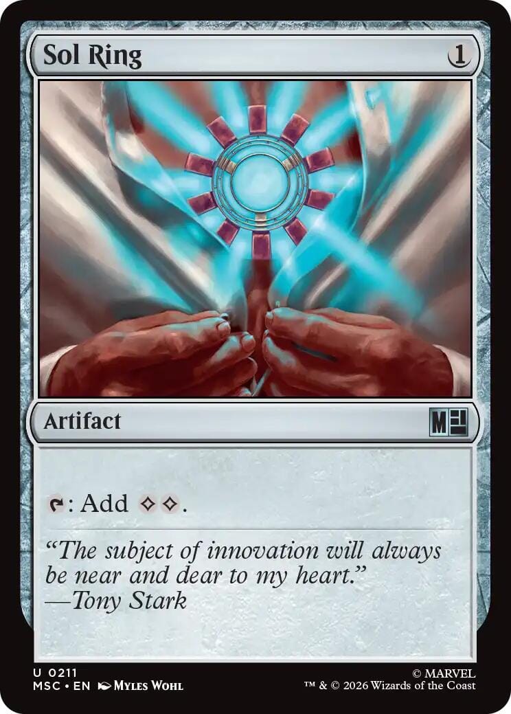 Sol Ring (0211) (Surge Foil) [Marvel Super Heroes Commander] MTG Single Magic: The Gathering  | Multizone: Comics And Games
