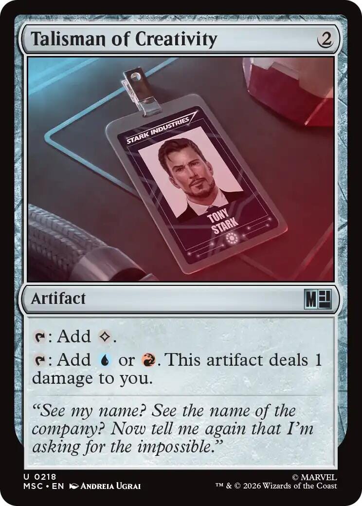 Talisman of Creativity (Surge Foil) [Marvel Super Heroes Commander] | Multizone: Comics And Games
