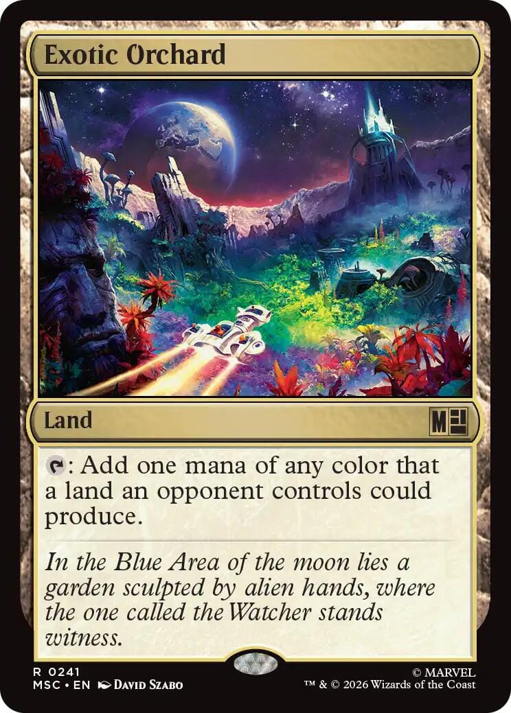 Exotic Orchard (Surge Foil) [Marvel Super Heroes Commander] MTG Single Magic: The Gathering  | Multizone: Comics And Games