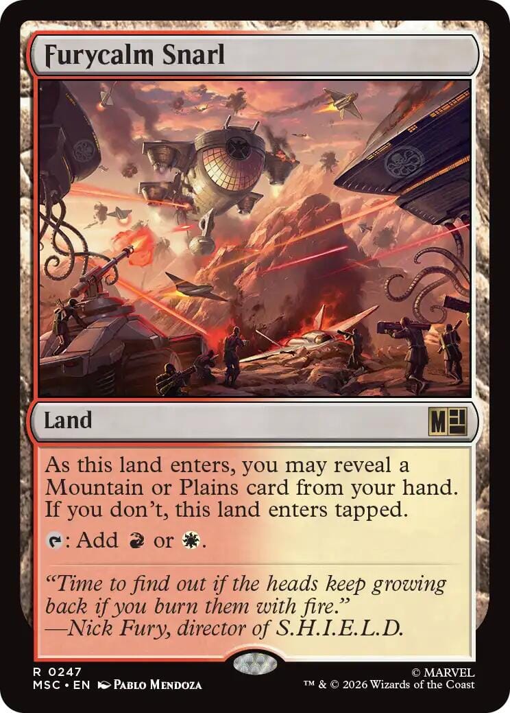 Furycalm Snarl (Surge Foil) [Marvel Super Heroes Commander] MTG Single Magic: The Gathering  | Multizone: Comics And Games
