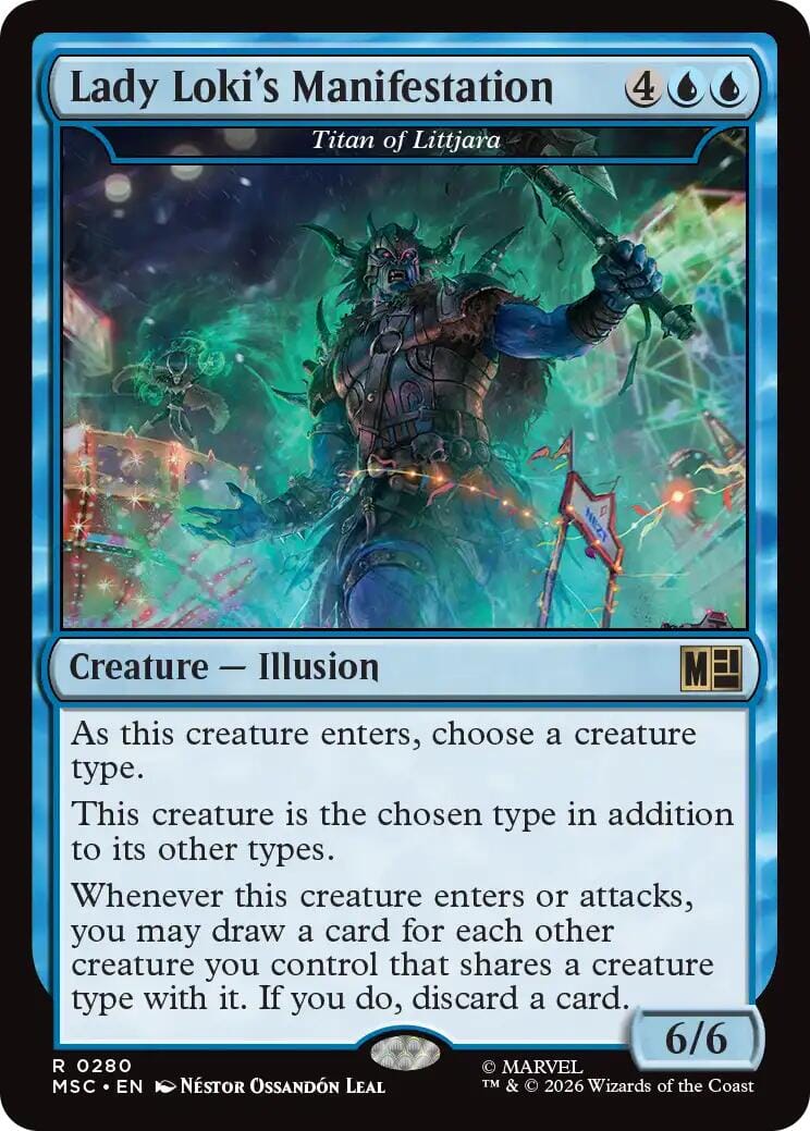 Lady Loki's Manifestation - Titan of Littjara [Marvel Super Heroes Commander] MTG Single Magic: The Gathering  | Multizone: Comics And Games
