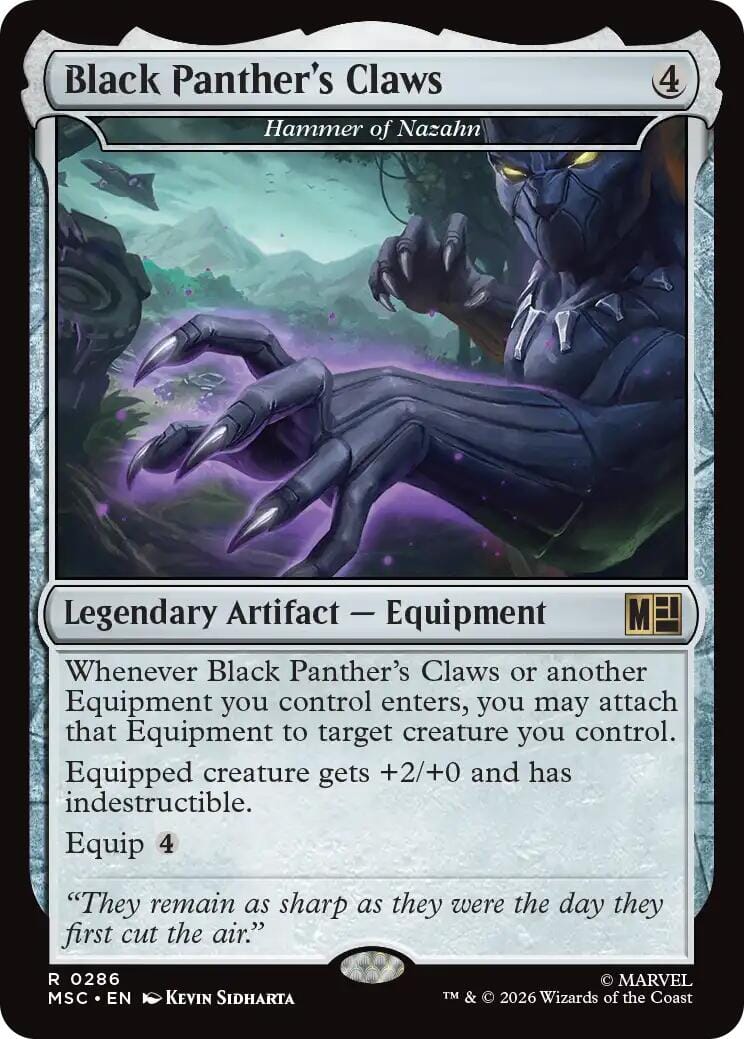 Black Panther's Claws - Hammer of Nazahn [Marvel Super Heroes Commander] MTG Single Magic: The Gathering  | Multizone: Comics And Games