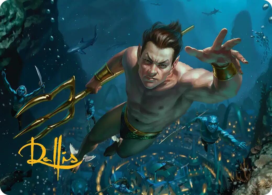 Namor the Sub-Mariner Art Card (Gold-Stamped Signature) [Marvel Super Heroes Art Series] MTG Single Magic: The Gathering  | Multizone: Comics And Games