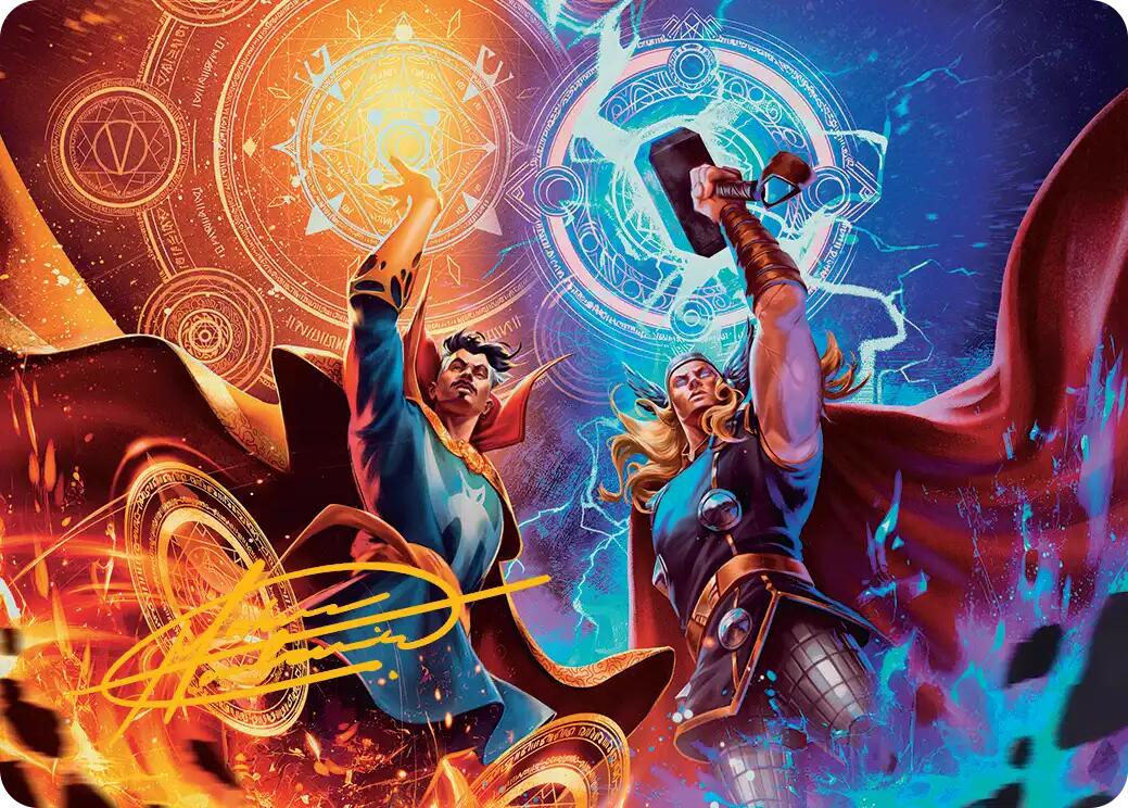 We Say Thee Nay! Art Card (Gold-Stamped Signature) [Marvel Super Heroes Art Series] | Multizone: Comics And Games