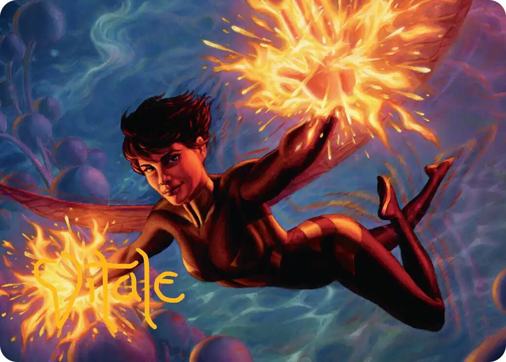 The Wasp, Winsome Avenger Art Card (Gold-Stamped Signature) [Marvel Super Heroes Art Series] | Multizone: Comics And Games