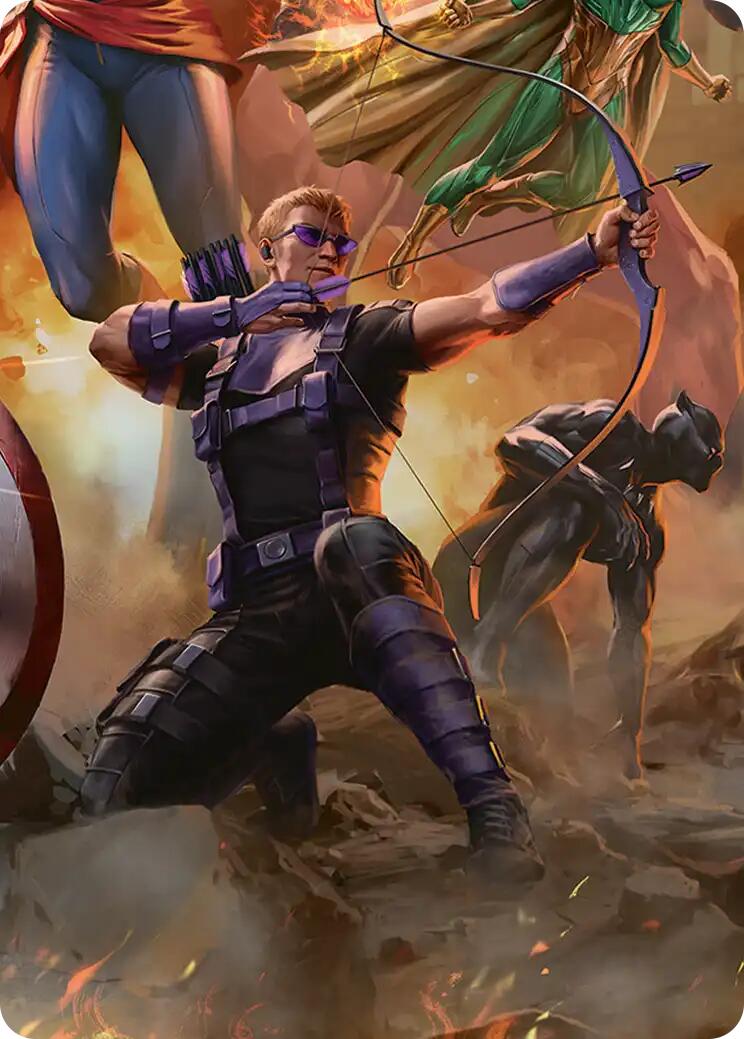 Hawkeye, Trick Shot Art Card [Marvel Super Heroes Art Series] | Multizone: Comics And Games