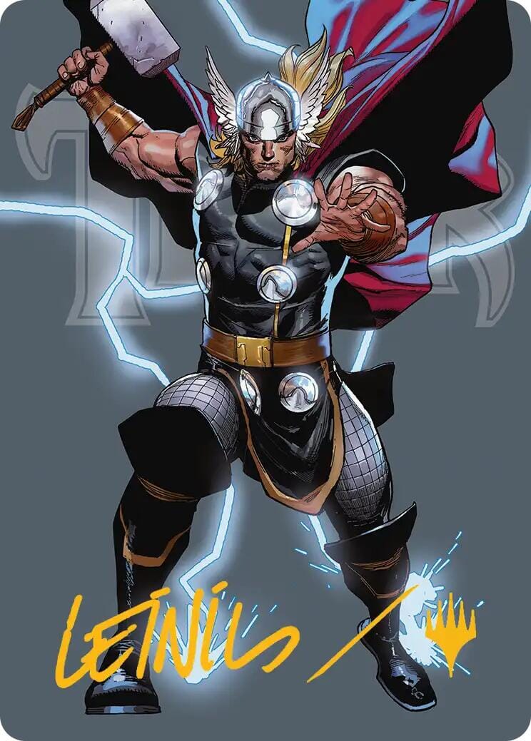Thor, God of Thunder Art Card (Gold-Stamped Signature) [Marvel Super Heroes Art Series] | Multizone: Comics And Games